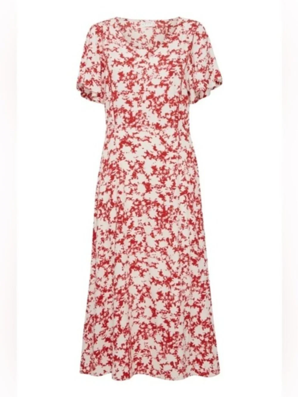 NWT Atelier Rêve Alais Midi Dress | Red & White Floral | Size 8  $179.00 CAN - Picture 2 of 11